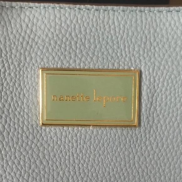 Nanette Lepore Kassandra Triple Section Shoulder Bag Ice Blue - Picture 2 of 15